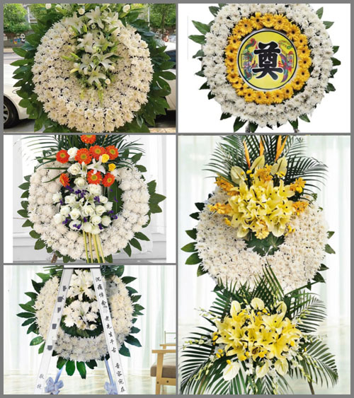 河南郑州新密市来集镇赵沟村花圈速递