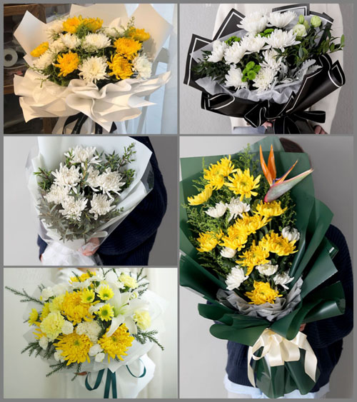 河南郑州新密市来集镇赵沟村白事花束代送